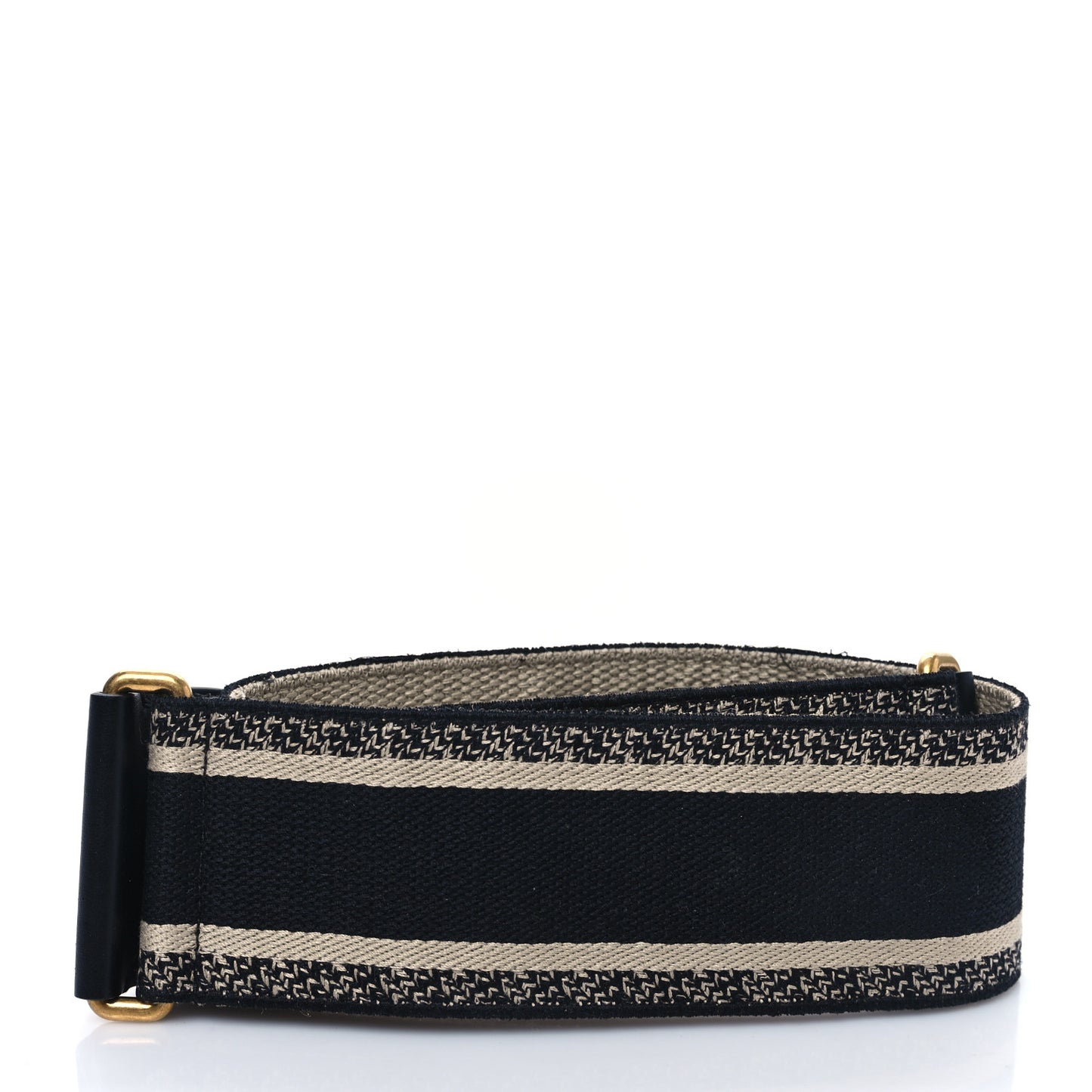 Canvas Embroidered Shoulder Strap Blue