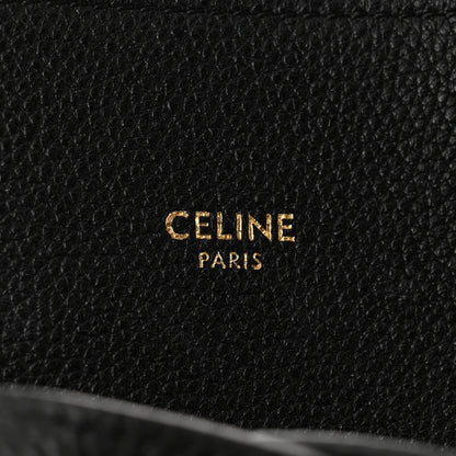 Celine Soft Grained Calfskin Medium Belt Cabas Phantom Black 6 of 11