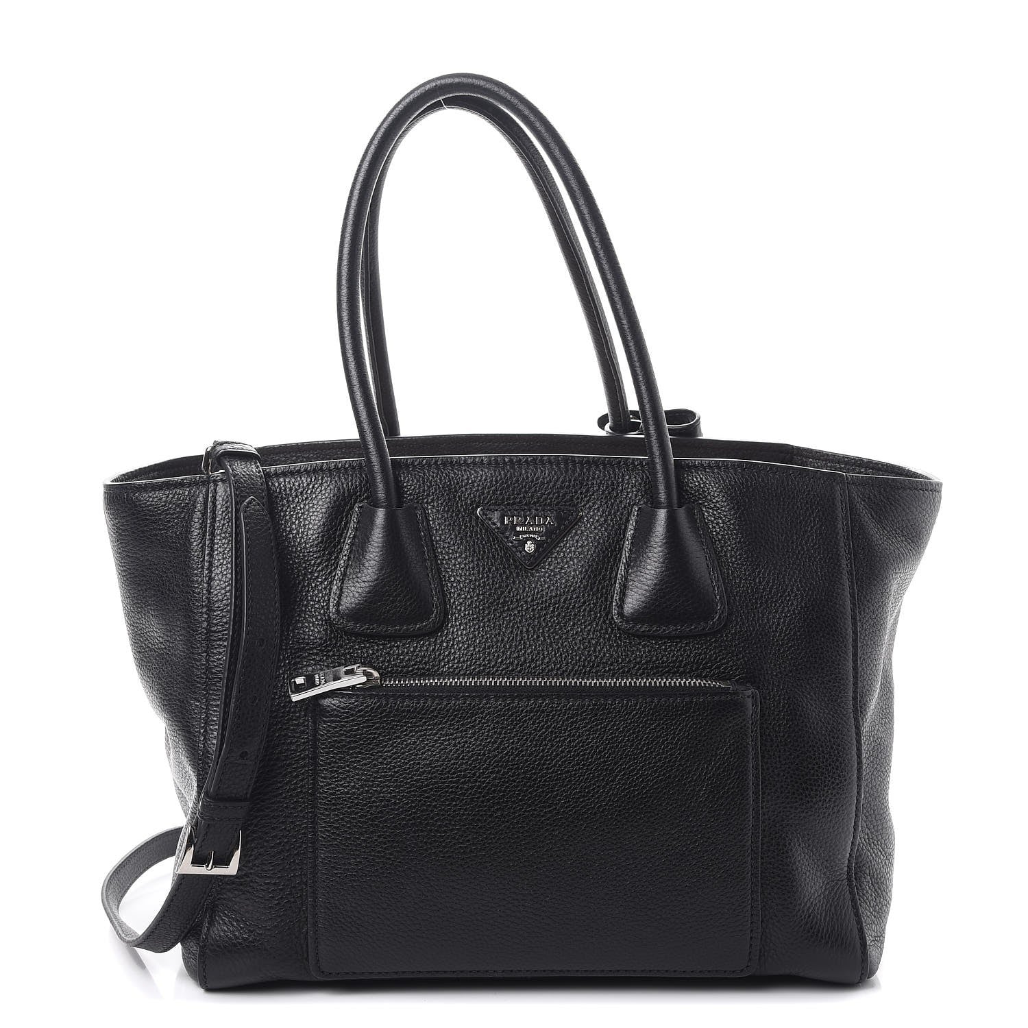 Prada Vitello Phenix Shopping Tote Black 1 of 12