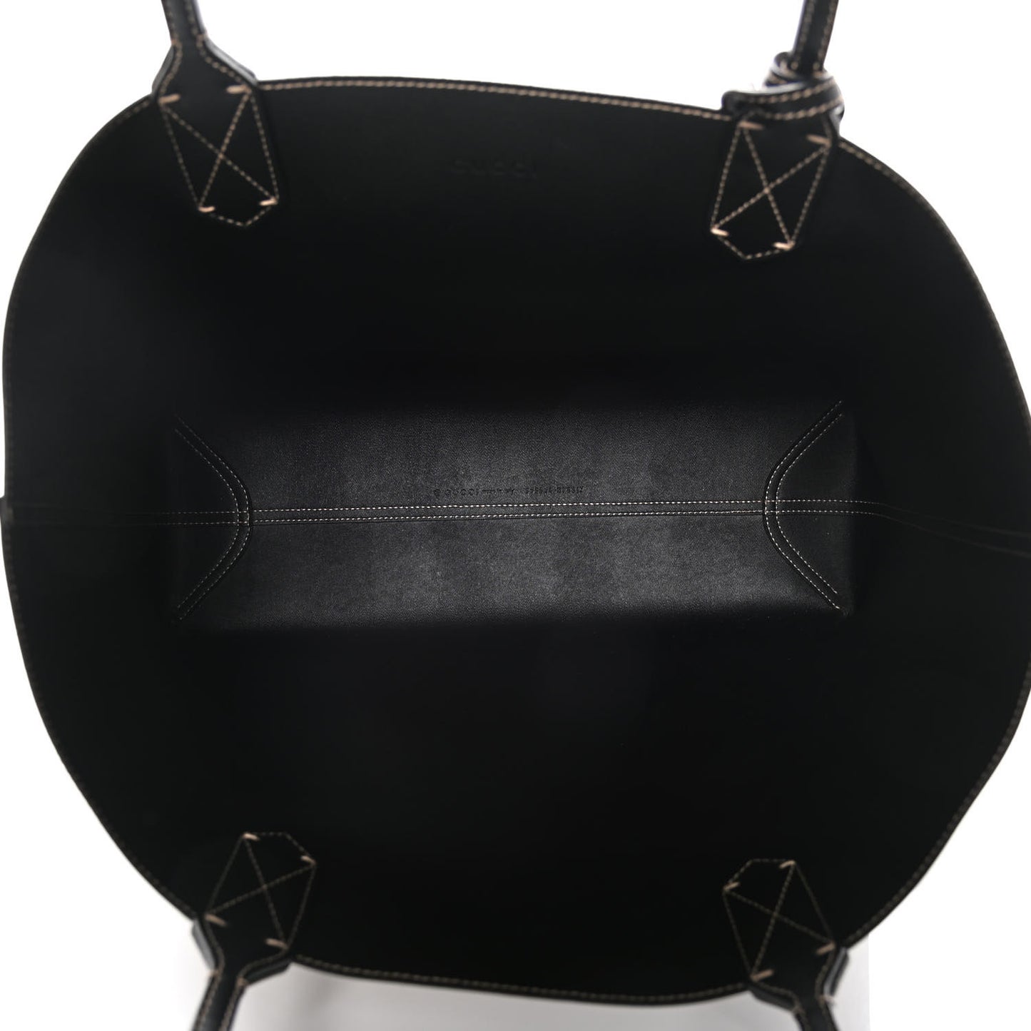 Calfskin GG Supreme Monogram Medium Reversible Tote Dark Brown
