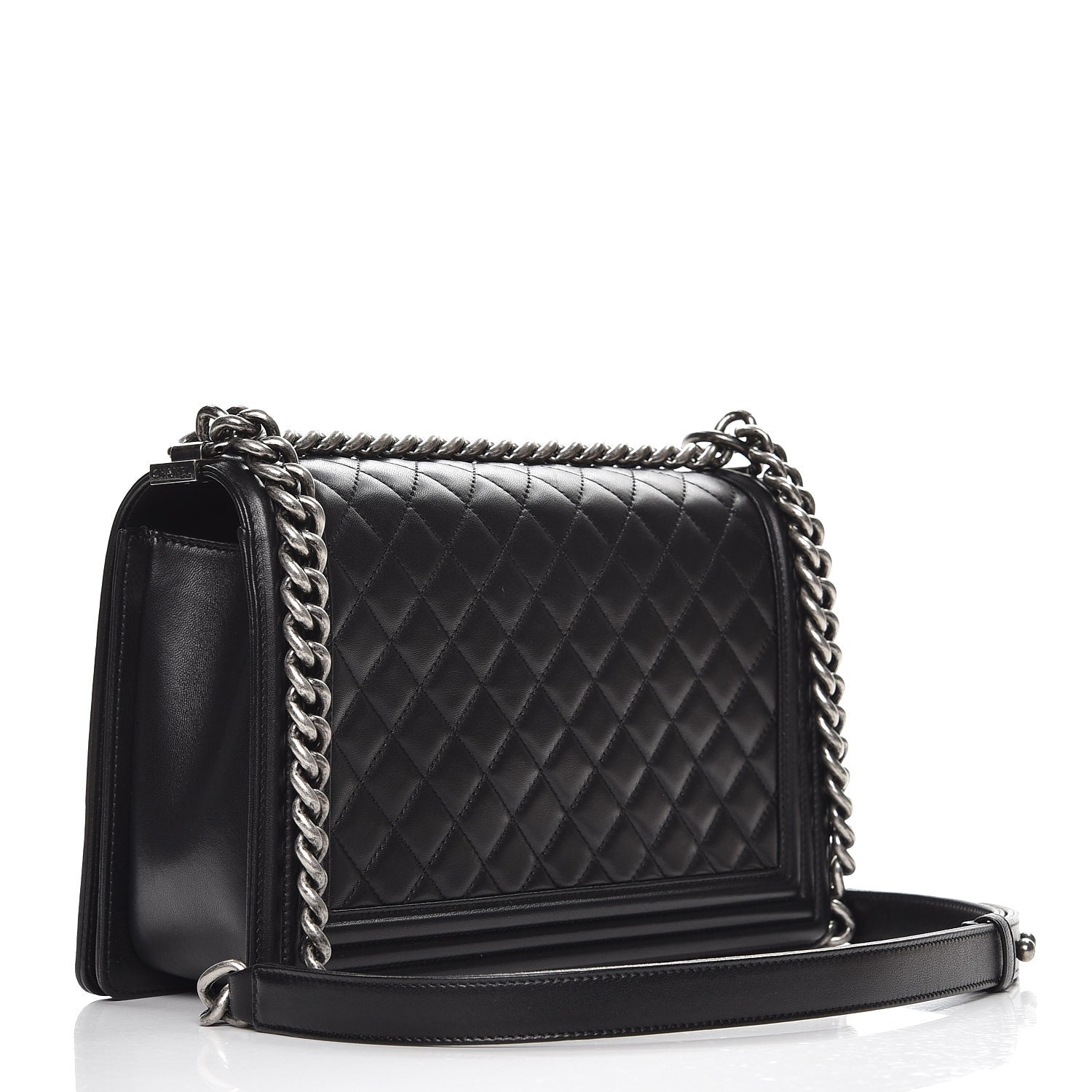 Chanel Lambskin Quilted New Medium Boy Flap Black 3 of 8