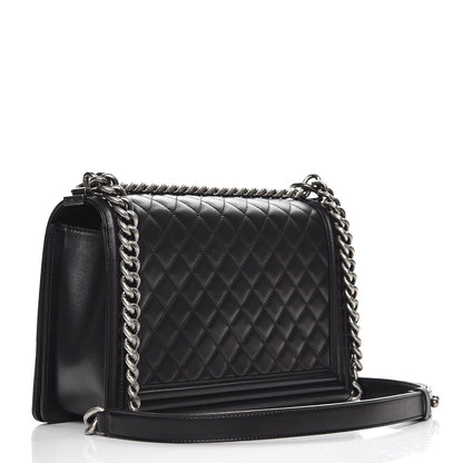 Chanel Lambskin Quilted New Medium Boy Flap Black 3 of 8