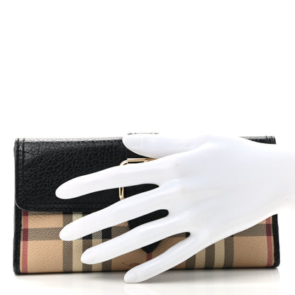 Burberry Haymarket Check Wallet Black 2 of 8