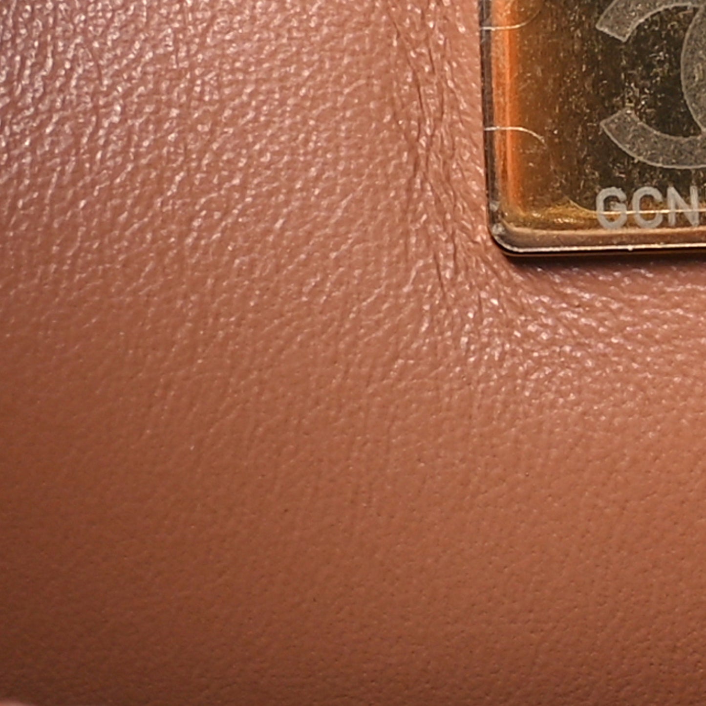Lambskin Quilted Mini Pearl Crush Flap Brown Brown