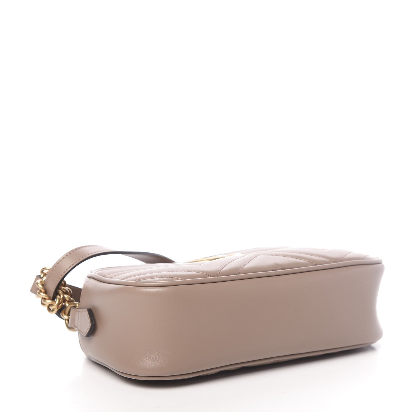 Calfskin Matelasse Small GG Marmont Chain Shoulder Bag Porcelain Rose