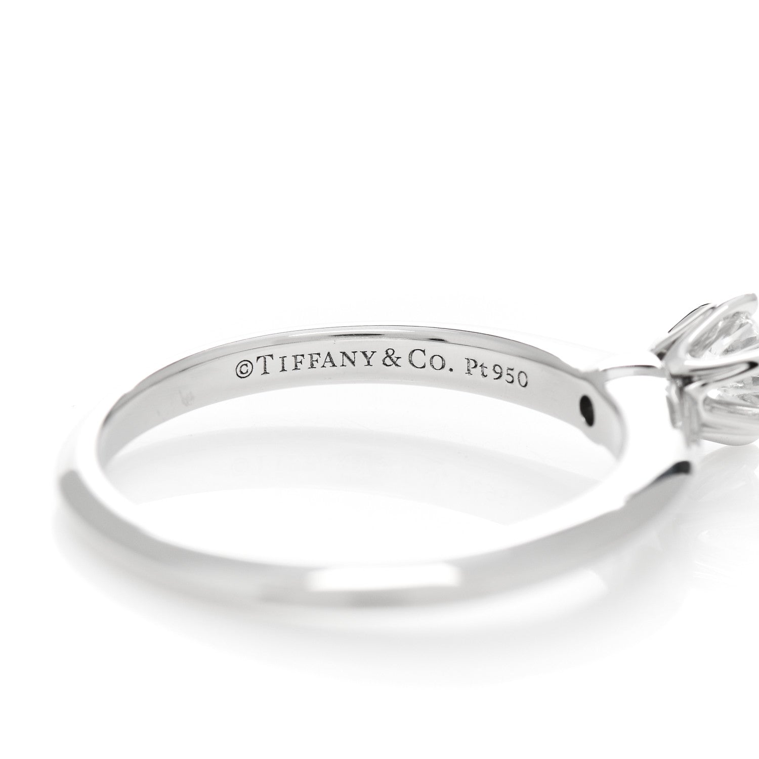 Tiffany Platinum Diamond .24ct Solitaire Engagement Ring 49 5 5 of 6