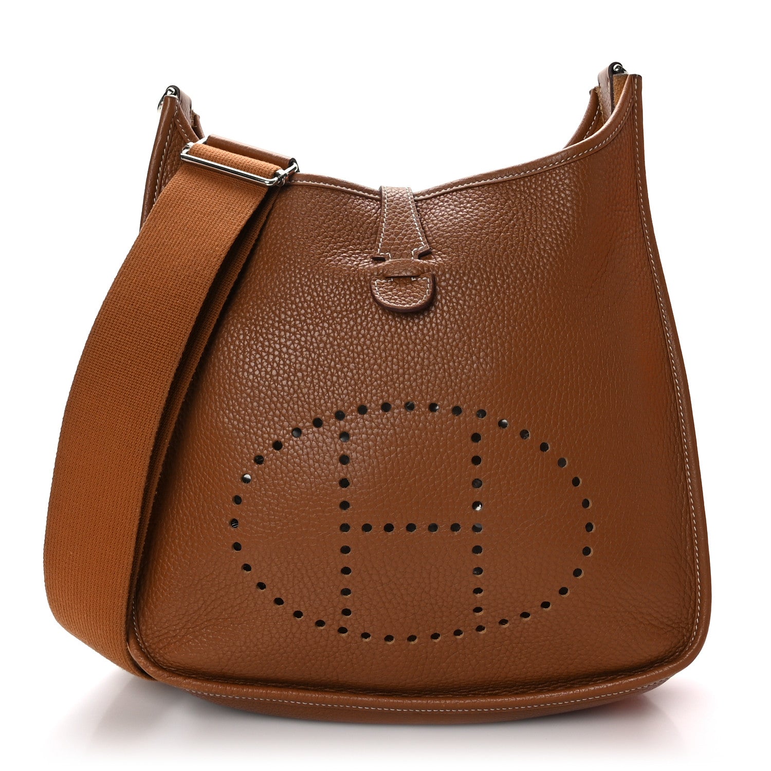 Hermes Taurillon Clemence Evelyne III PM Gold 1 of 11