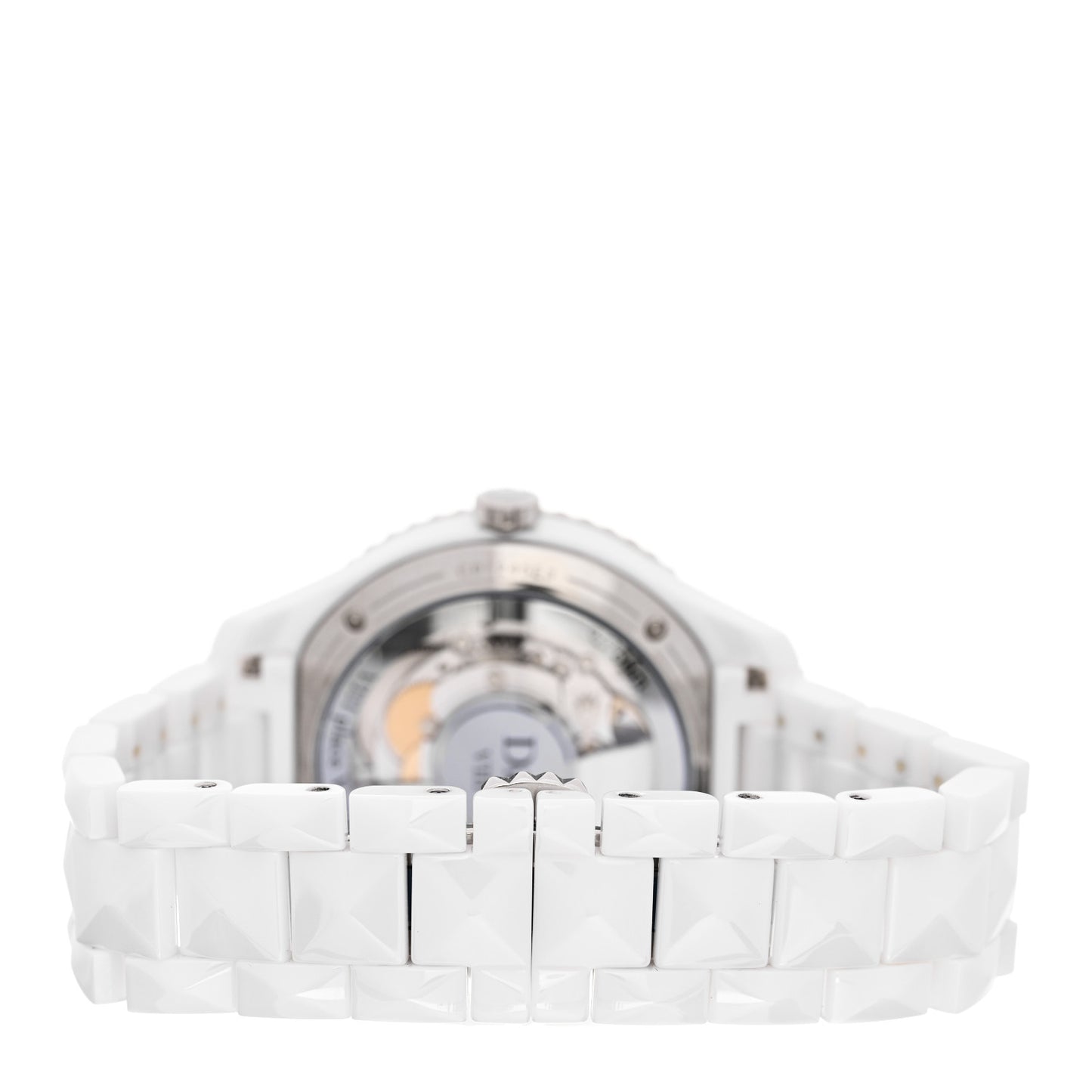 Stainless Steel Ceramic Diamond 38mm Dior VIII Automatic Watch White