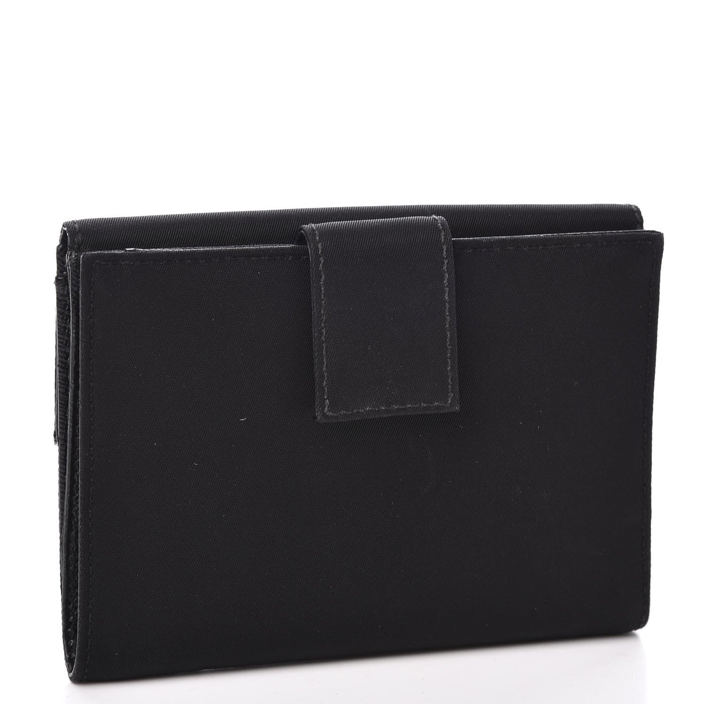 Tessuto Nylon French Wallet Black