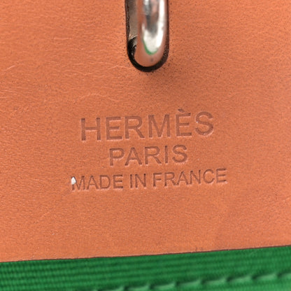 Hermes Vache Hunter Toile Herbag Zip 31 PM Bambou Natural 7 of 12