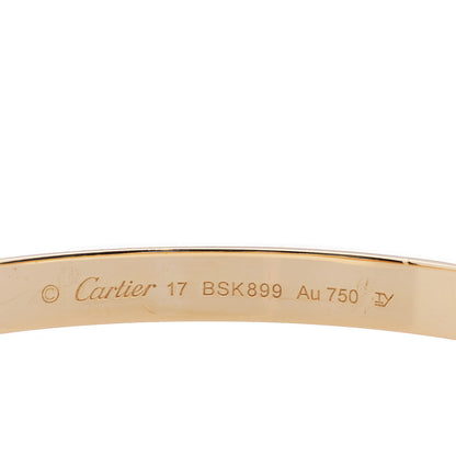 Cartier 18K Yellow Gold LOVE Bracelet 17 3 of 3
