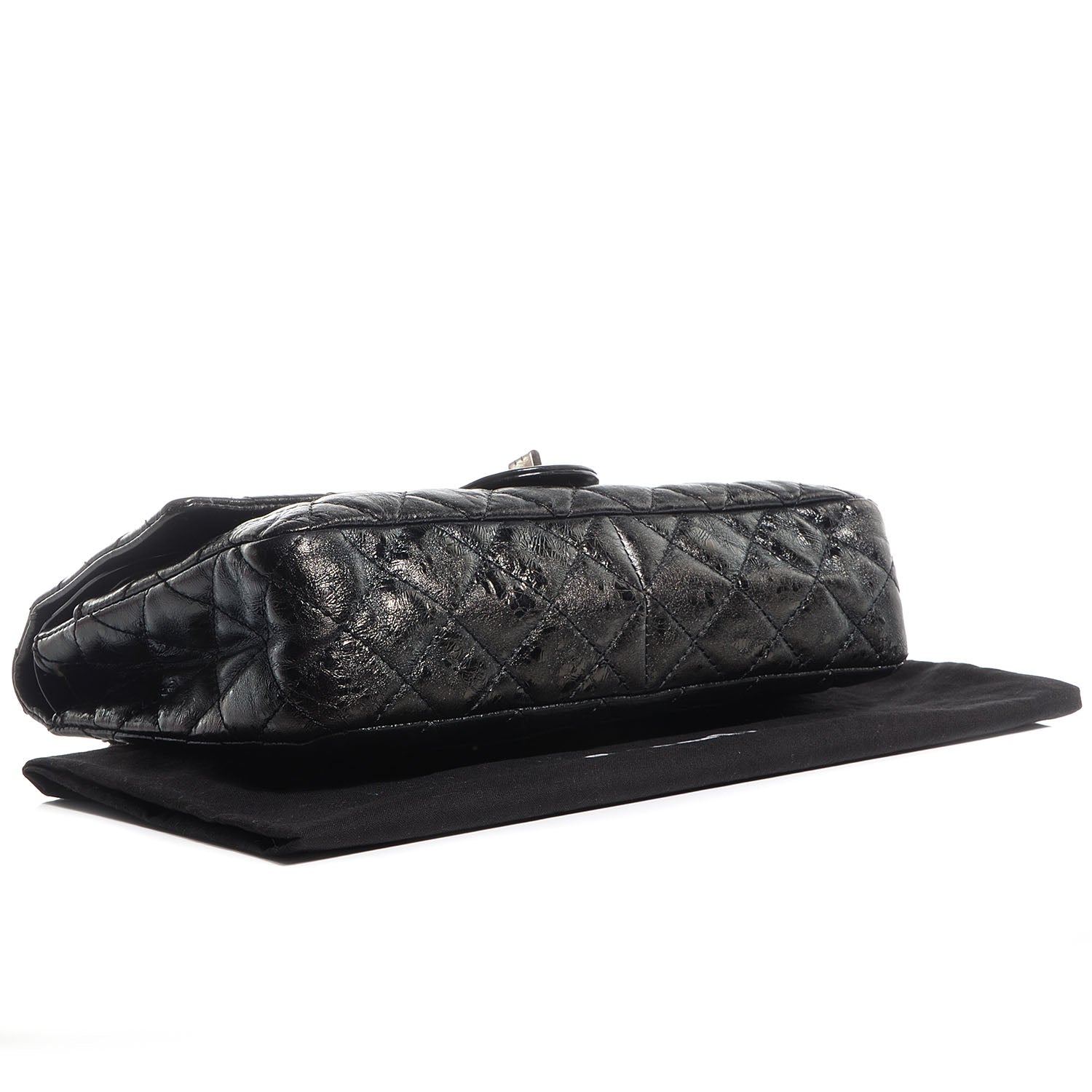 Chanel Glazed Calfskin 2.55 Reissue 226 Flap Black 4 of 8