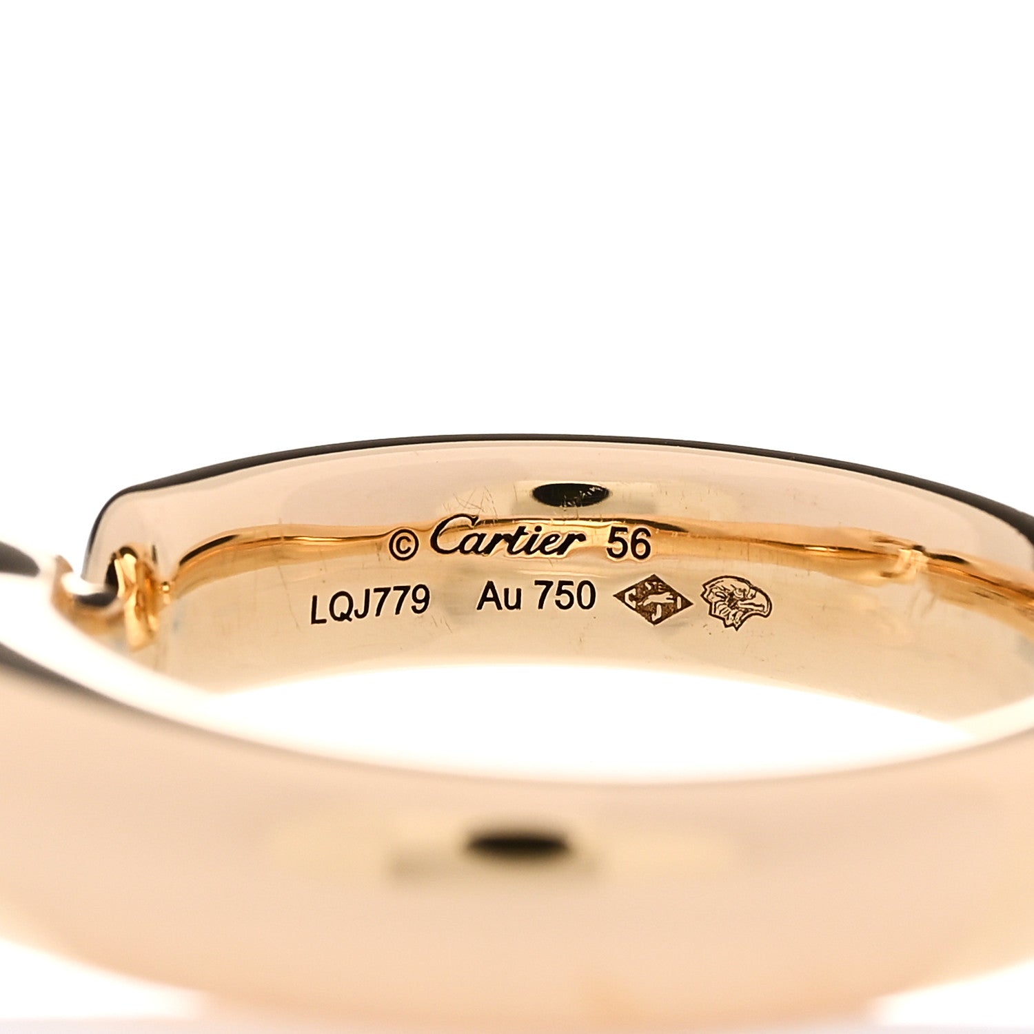 Cartier 18K Yellow Gold Tsavorite Onyx Panthere De Cartier Ring 56 7.75 5 of 6