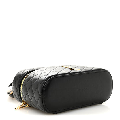 Saint Laurent Lambskin Quilted Mini Gaby Vanity Case Black 4 of 10
