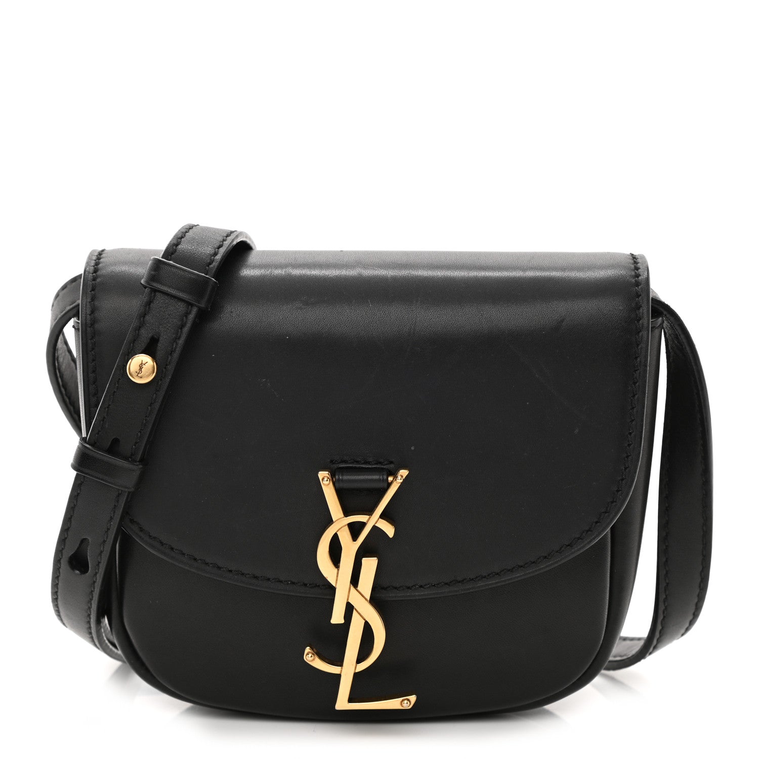Saint Laurent Smooth Calfskin Mini Classic Monogram Kaia Satchel Black 1 of 16