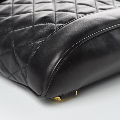 Chanel Lambskin Quilted Backpack Black 9 of 11