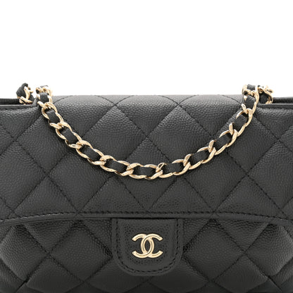 Chanel Caviar Fabric Graffiti Foldable Tote Bag With Chain Black Multicolor 14 of 19