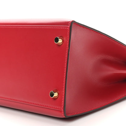 Hermes Tadelakt Kelly Sellier 28 Rouge Vif 10 of 11