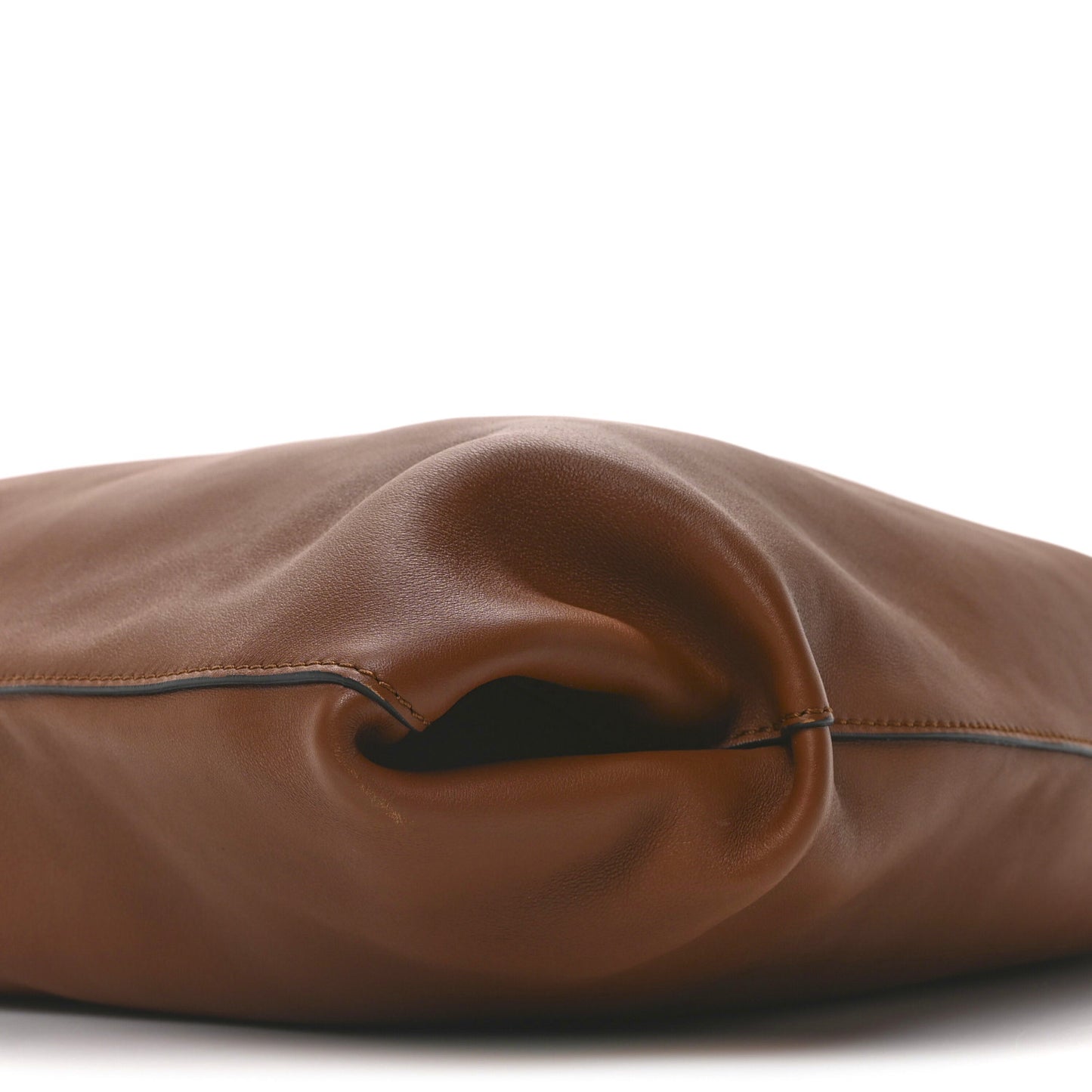 Calfskin Large Grommet Hobo Tan