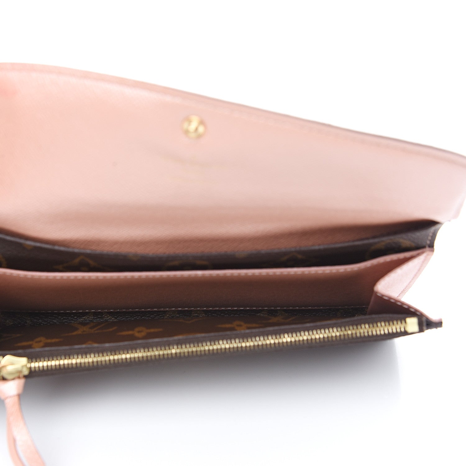 Louis Vuitton Monogram Emilie Wallet Rose Ballerine 4 of 12