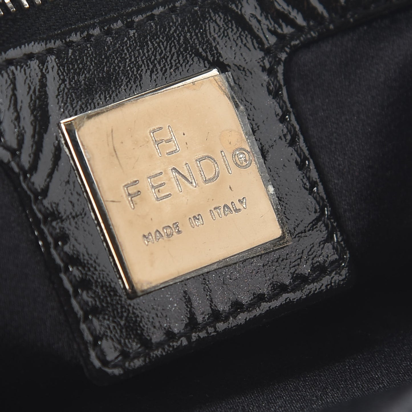 Patent Baguette Black
