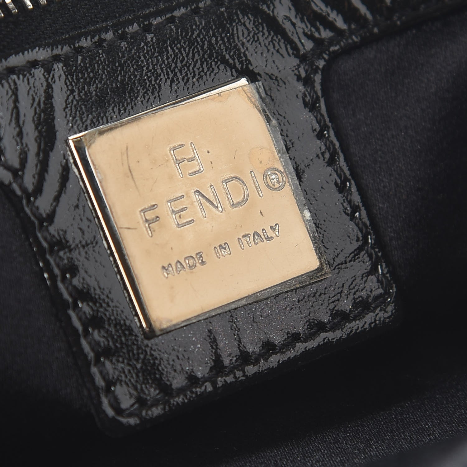 Fendi Patent Baguette Black 5 of 7