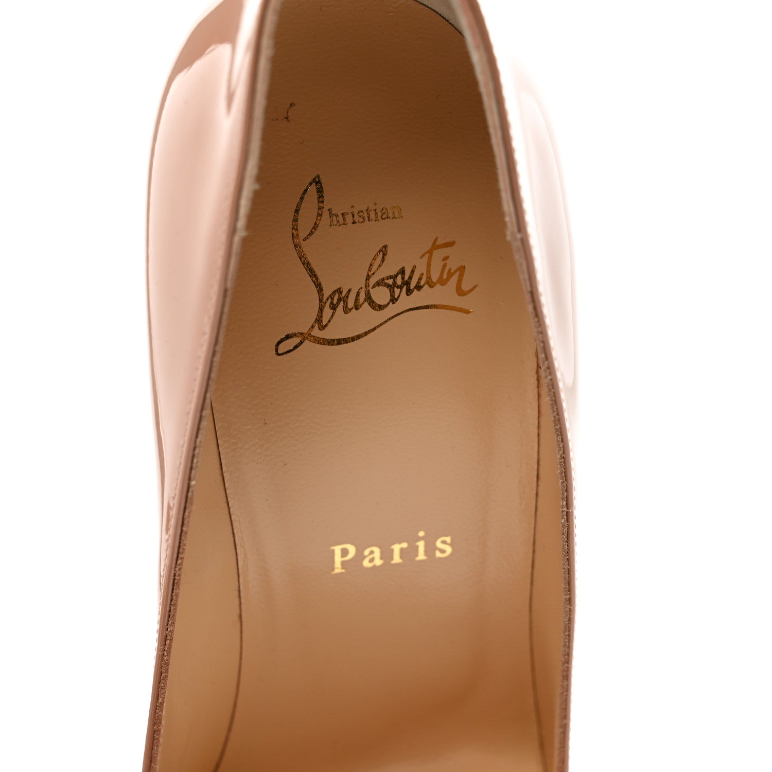 Christian Louboutin Patent Pigalle Follies 100 Pumps 37 Nude 7 of 8