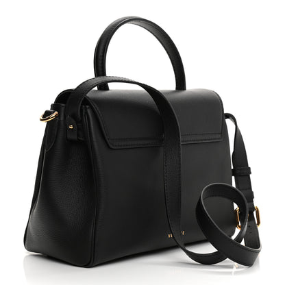 Versace Calfskin Medium La Medusa Top Handle Handbag Black 3 of 21