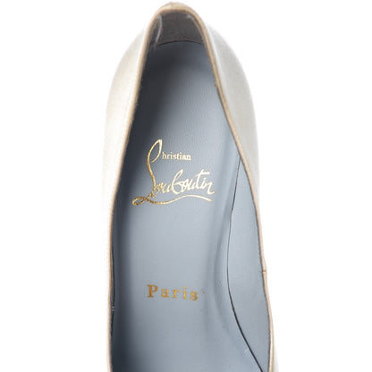 Christian Louboutin Satin Very Prive 120 Pumps 35.5 Ivory 7 of 10