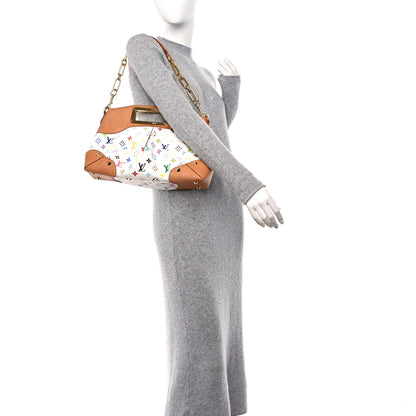 Louis Vuitton Monogram Multicolor Judy MM White 2 of 9