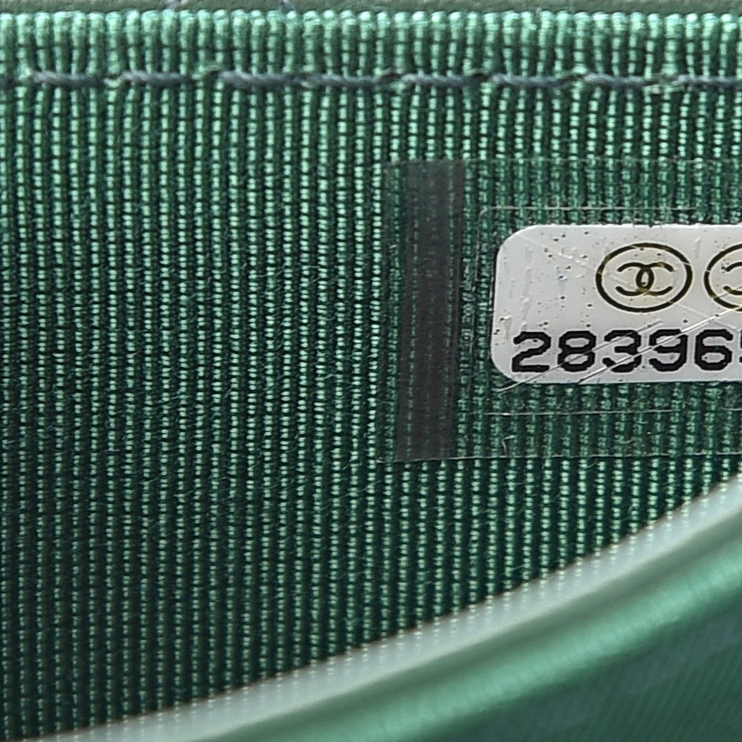 Lambskin Quilted Flap Card Holder Wallet Green