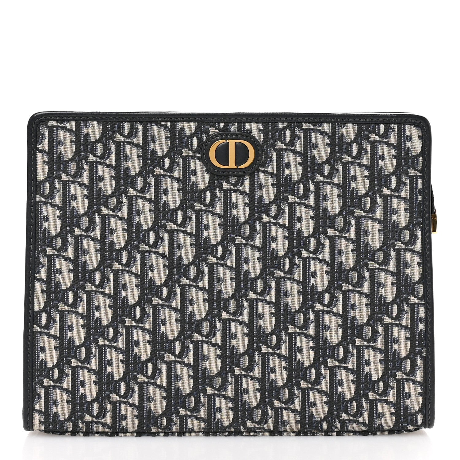 Christian Dior Oblique 30 Montaigne Pouch Blue 1 of 9