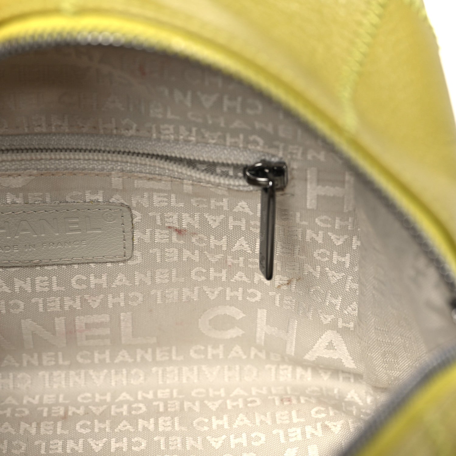 Chanel Caviar Square Stitched Bowler Green 10 of 10