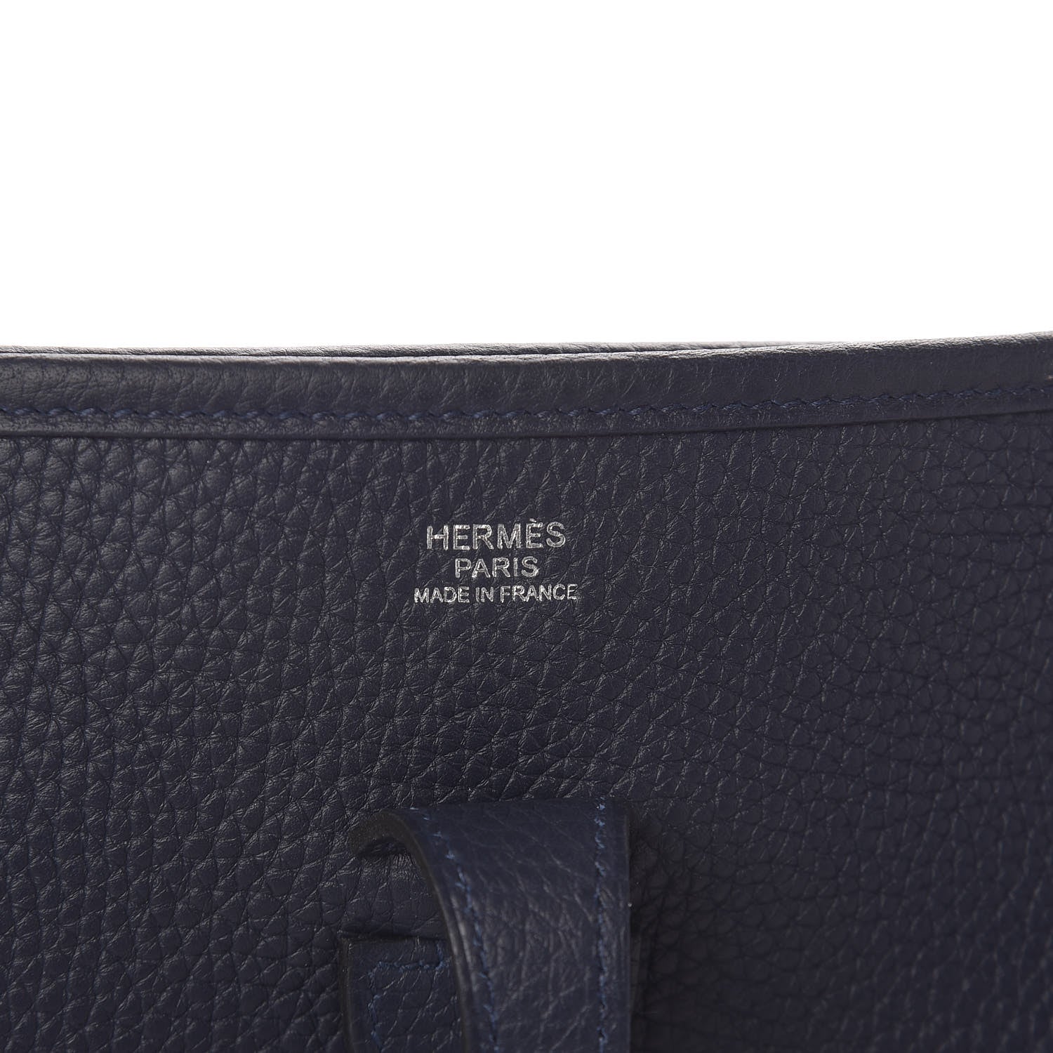 Hermes Taurillon Clemence Evelyne III PM Bleu Nuit 6 of 13