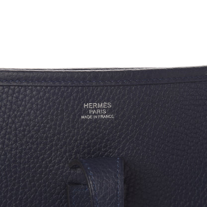 Hermes Taurillon Clemence Evelyne III PM Bleu Nuit 6 of 13