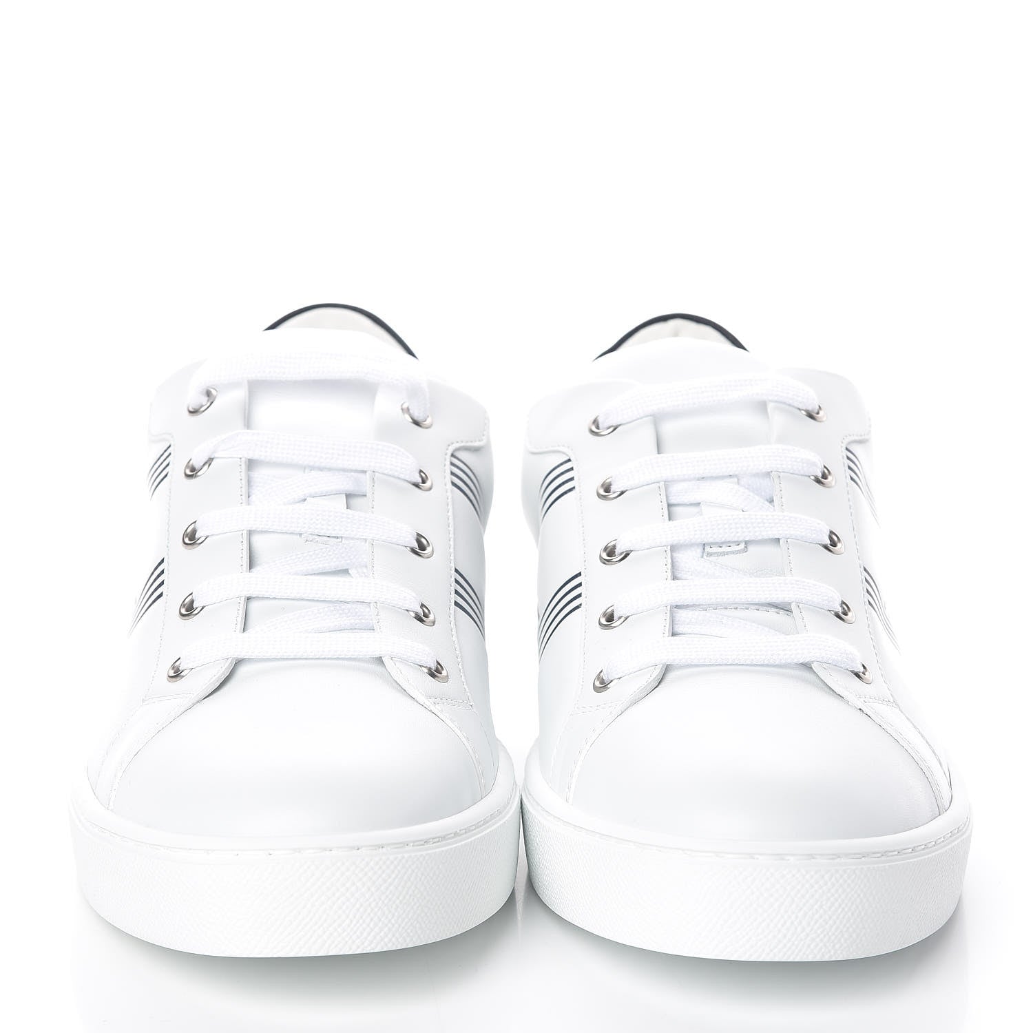 Hermes Calfskin Mens Avantage Sneakers 45 White Marine 2 of 7