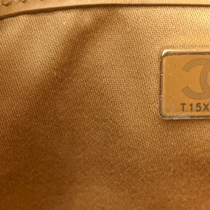 Chanel Suede Quilted Small Chanel 25 Handbag Beige 7 of 10