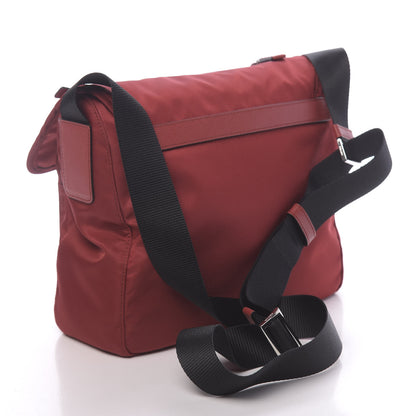 Prada Tessuto Nylon Saffiano Vela Messenger Fuoco 3 of 10
