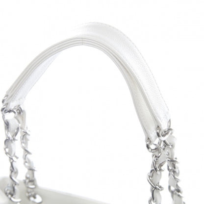Chanel Caviar Petit Shopping Tote PST White 7 of 14