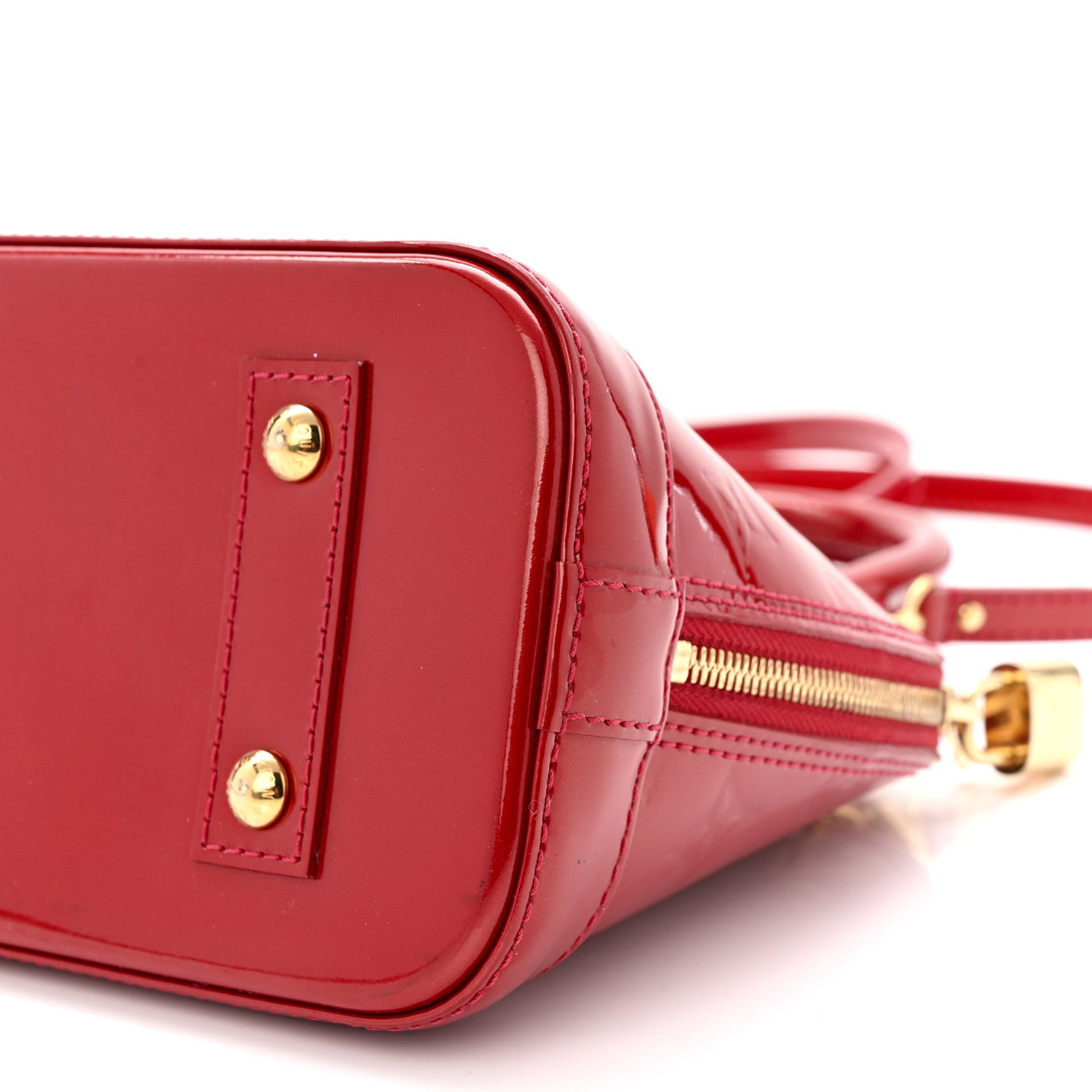 Louis Vuitton Vernis Alma BB Pomme D'Amour 10 of 13