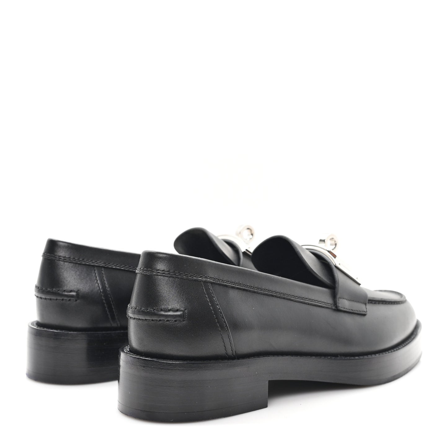 Calfskin Womens Hot Loafer 37 Black