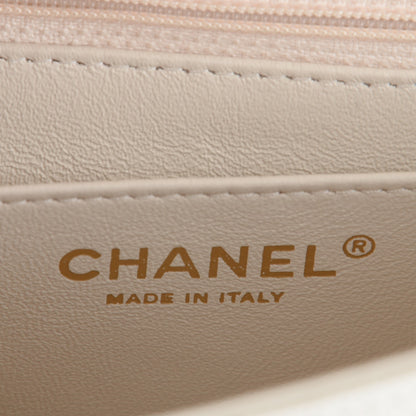 Chanel Caviar Quilted Mini Square Flap White 6 of 6