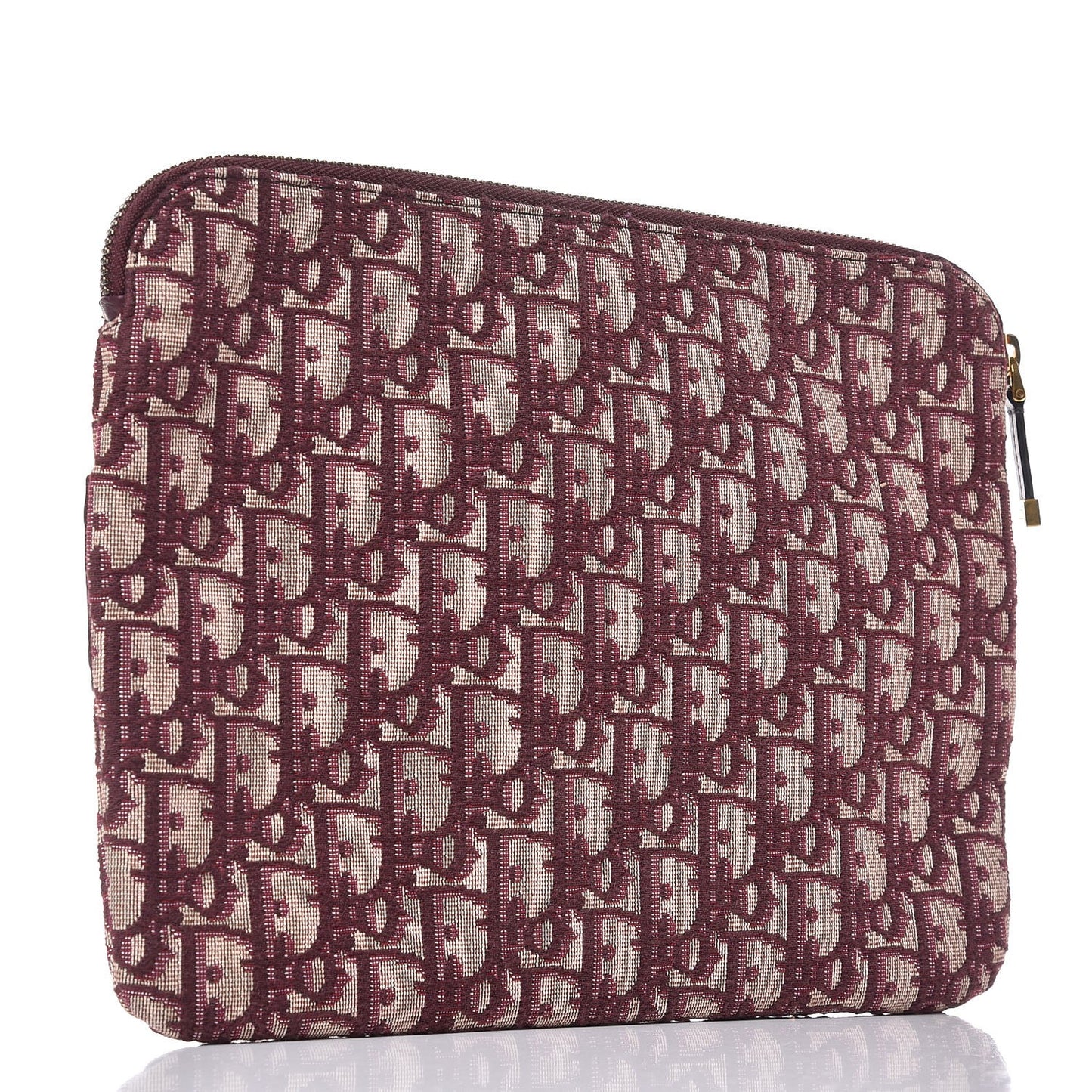 Oblique Logo Pouch Burgundy