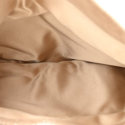 Jimmy Choo Shimmer Suede Chandra Clutch Sand 5 of 10
