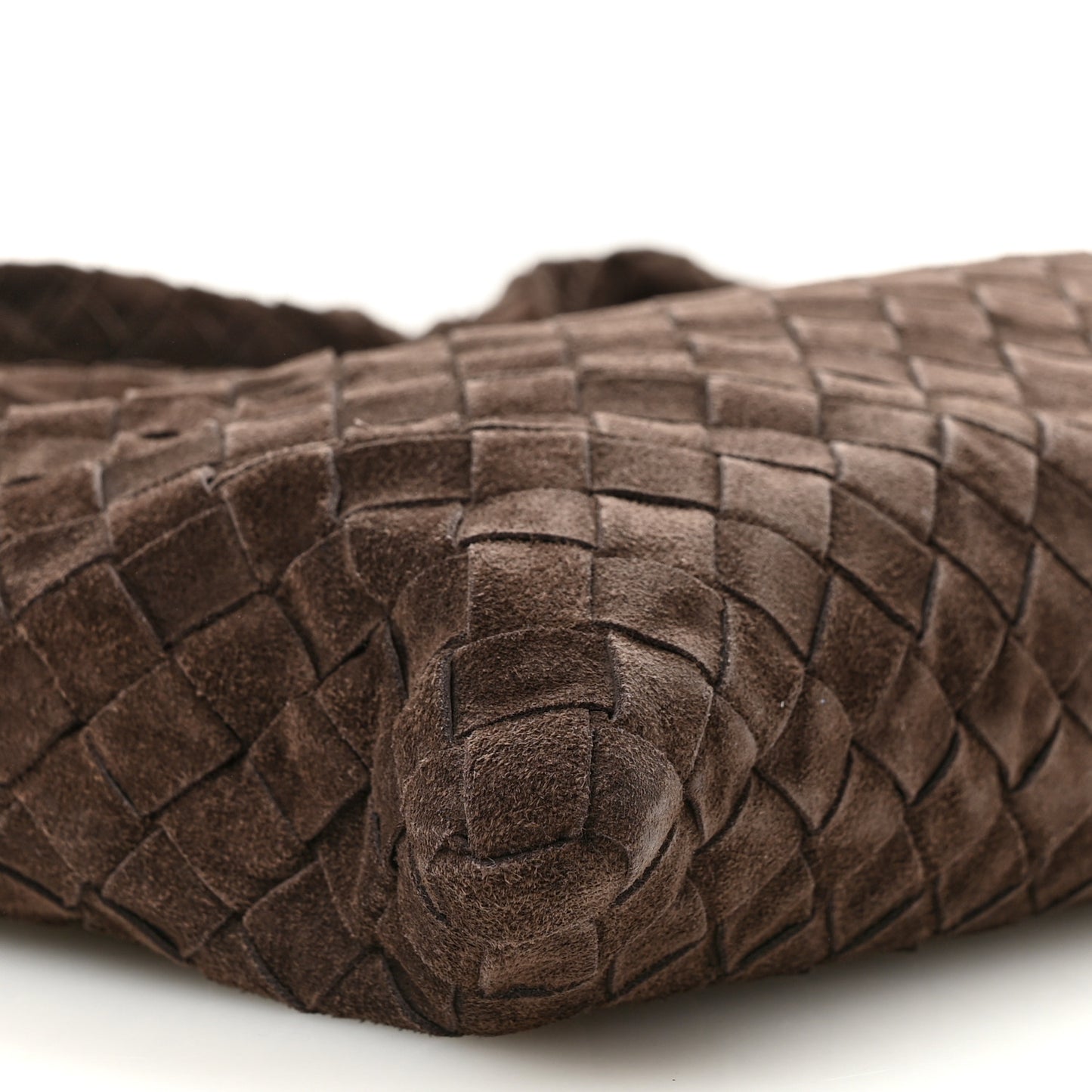 Suede Intrecciato Small Hop Fondant