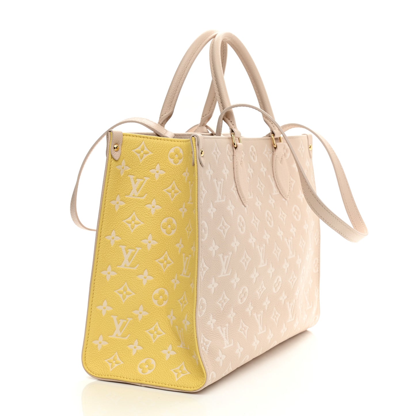 Empreinte Monogram Spring In The City Onthego MM Beige Pink Yellow