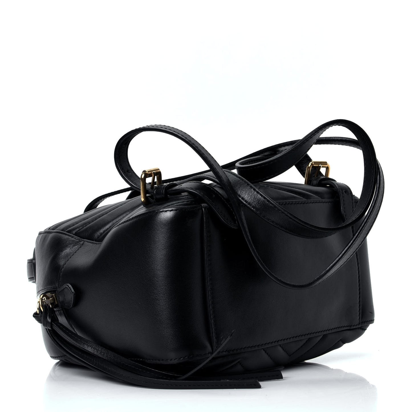 Calfskin Matelasse GG Marmont Backpack Black