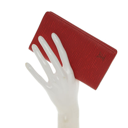 Louis Vuitton Epi Checkbook Cover Castillan Red 2 of 6