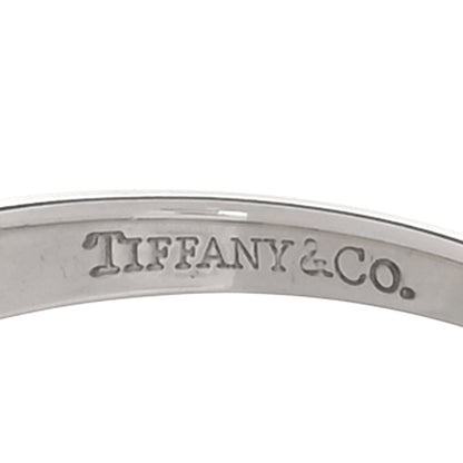 Tiffany Platinum Diamond Yellow Sapphire 2mm Half Circle Ring 52 6 5 of 6
