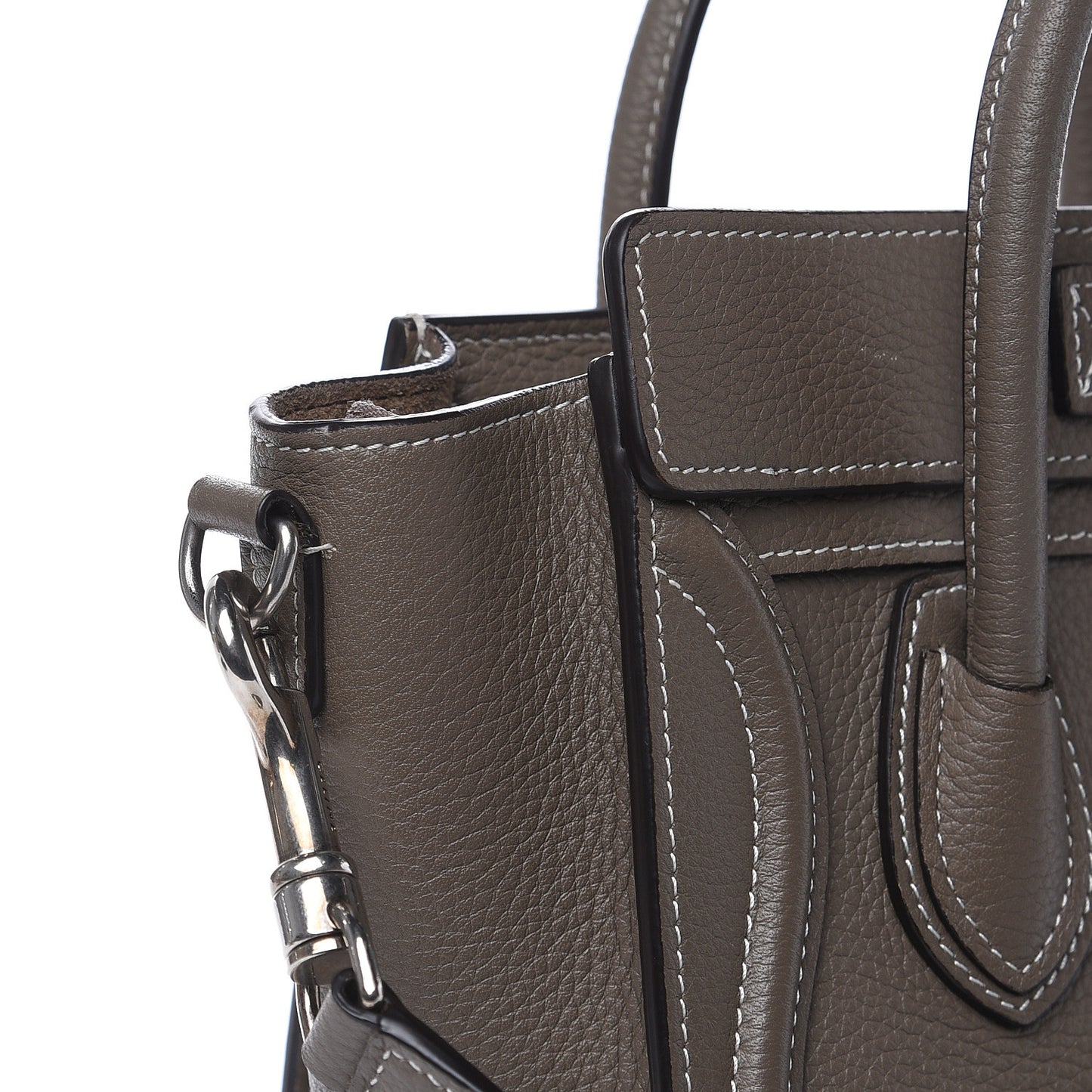 Drummed Calfskin Nano Luggage Souris